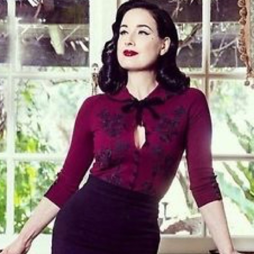 Dita Von Teese Wheels and Dollbaby Cardigan